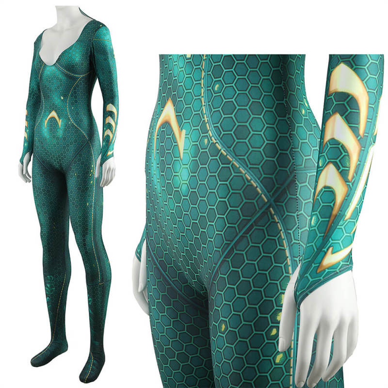 Aquaman and the Lost Kingdom Mera Cosplay Costume Adults Kids Hallowcos