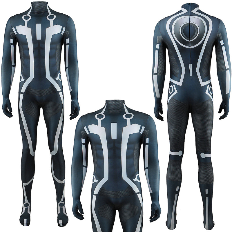 Tron: Legacy Cosplay Costume Sam Flynn Jumpsuit for Adults Kids