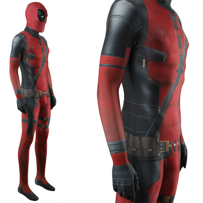 Deadpool 3 Wade Wilson Jumpsuit Cosplay Costume Adults Kids