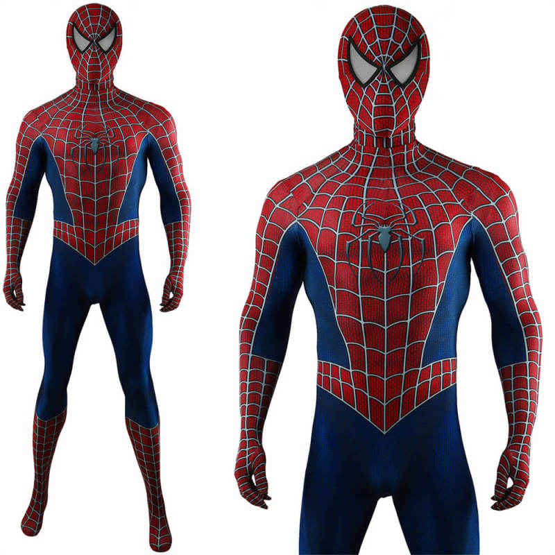 Spider-Man 2 Tobey Maguire Suit Cosplay Costume Adults Kids