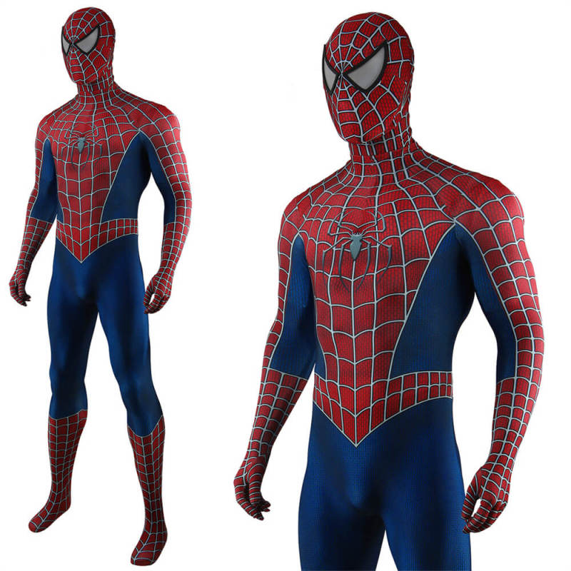 Spider-Man 2 Tobey Maguire Suit Cosplay Costume Adults Kids
