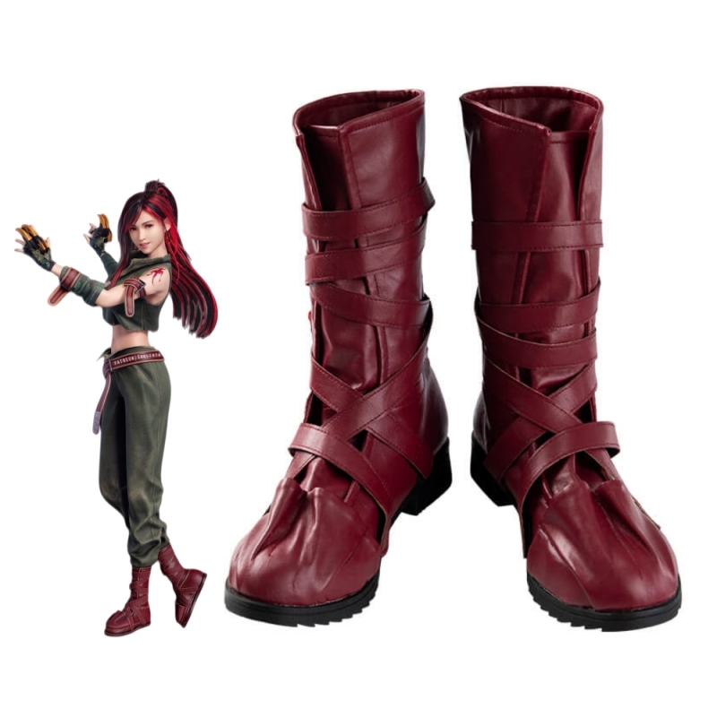 Tifa Lockhart Cosplay Boots-Final Fantasy Ever Crisis FF9 Crossover