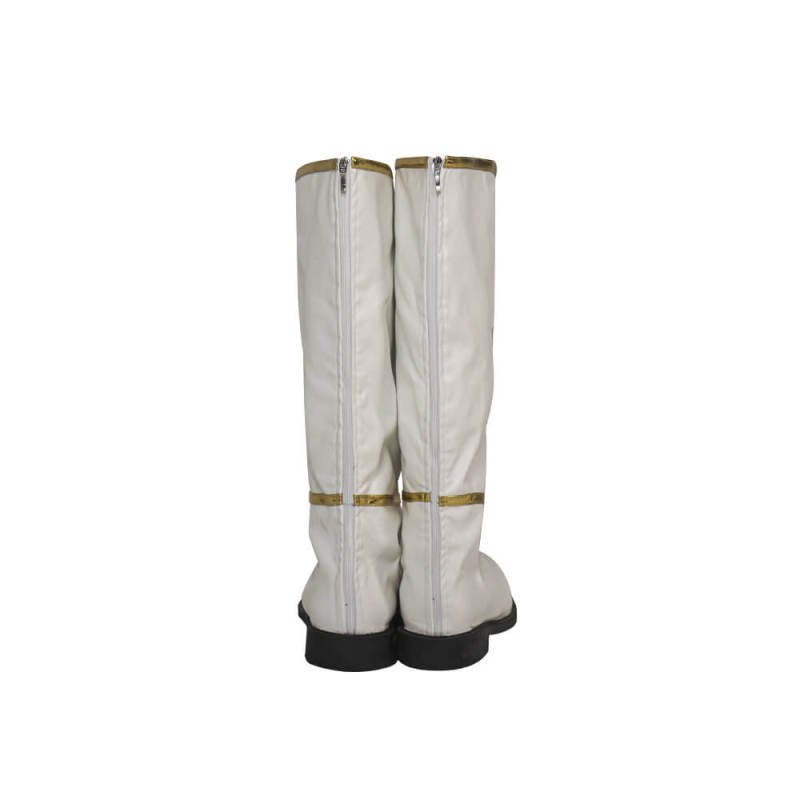 White Ninja Ranger Tommy Oliver Cosplay Boots-Mighty Morphin Power Rangers
