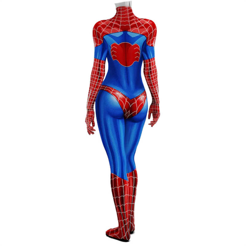 Spider-Woman Mary Jane Classic Suit Cosplay Costume Adults Kids