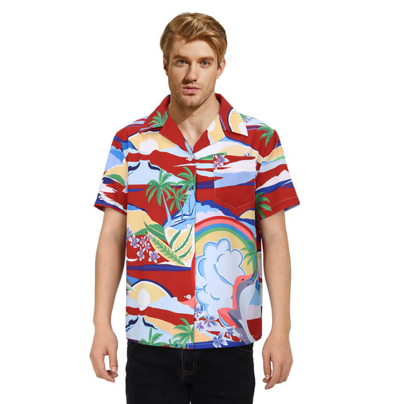 Argylle 2024 Wyatt Hawaiian T-Shirt Cosplay Costume Hallowcos