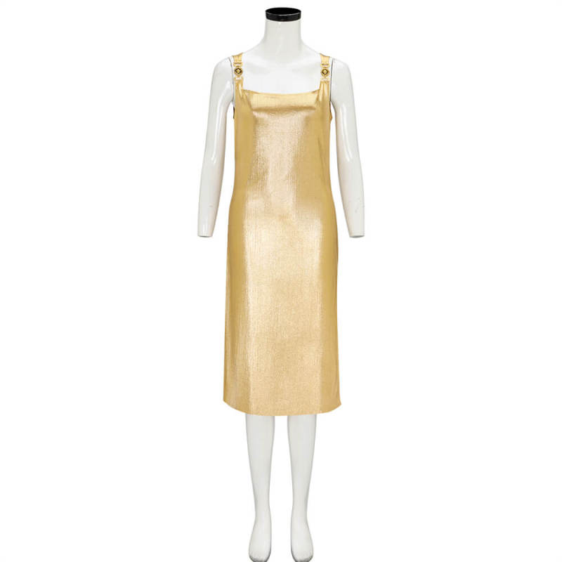Argylle 2024 LaGrange Gold Dress Cosplay Costume Hallowcos
