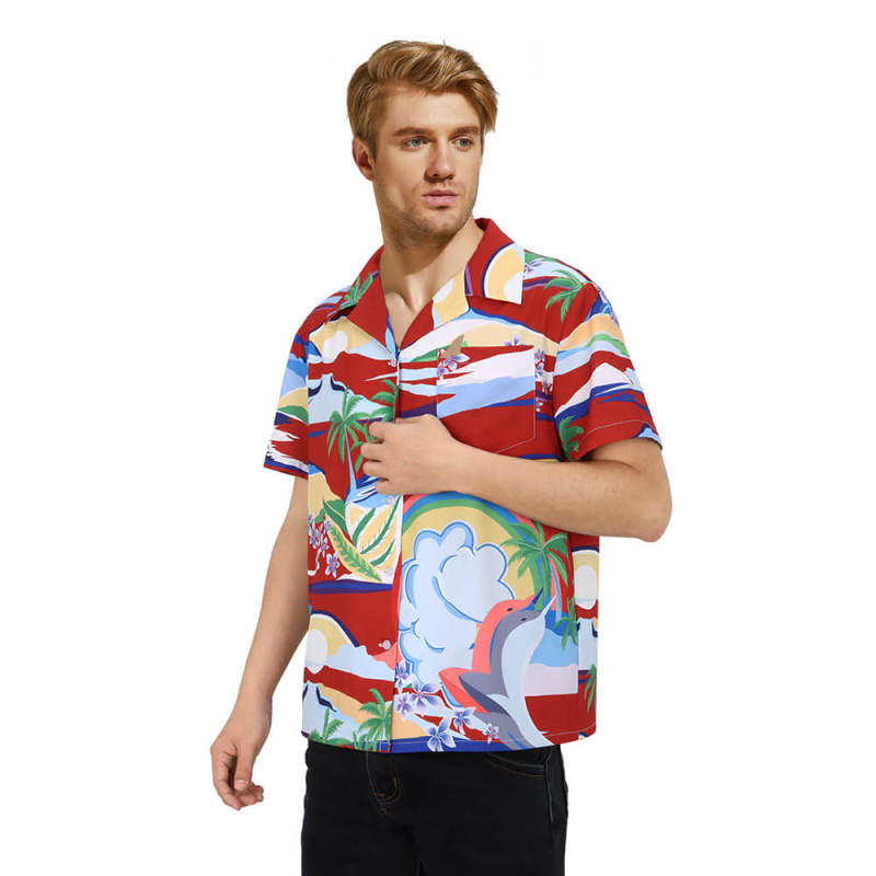 Argylle 2024 Wyatt Hawaiian T-Shirt Cosplay Costume Hallowcos
