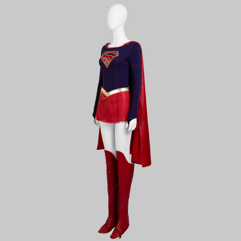 Supergirl Kara Zor-El Cosplay Costume Hallowcos