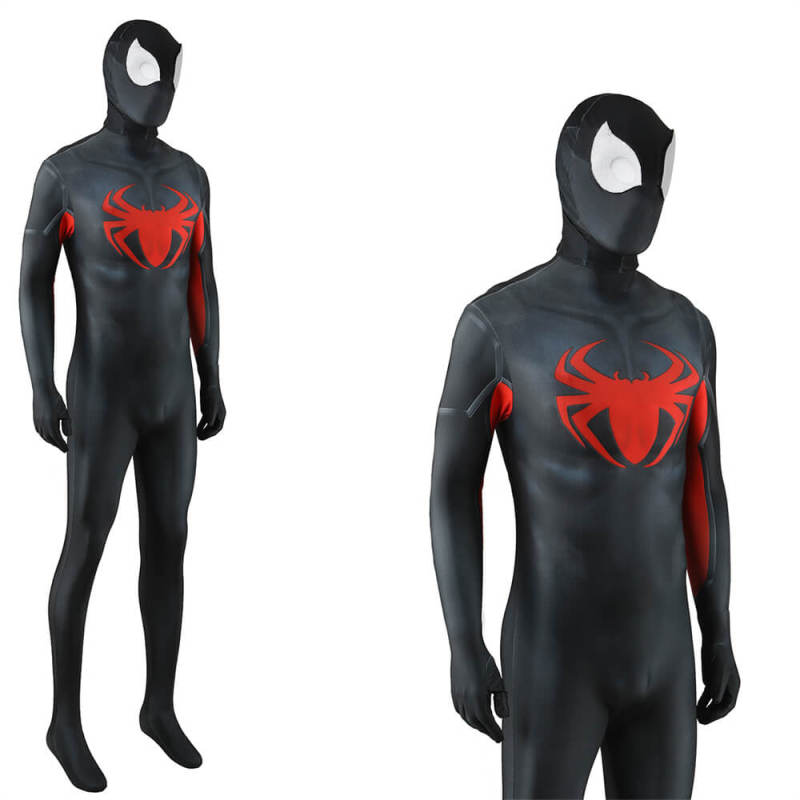 Spider-Man Remastered Midnight Spider Suit Cosplay Costume Adults Kids
