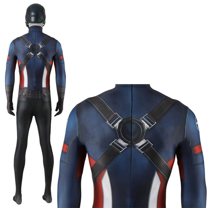Marvel 1943: Rise of Hydra Captain America Cosplay Costume Adults Kids Hallowcos