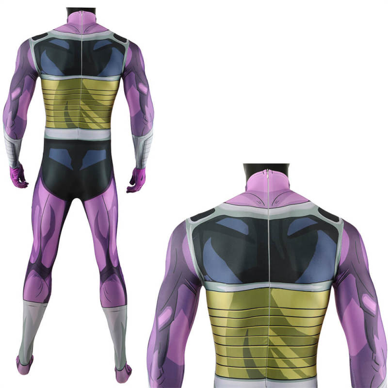Dragon Ball Z King Cold Bodysuit Cosplay Costume Adults Kids Hallowcos