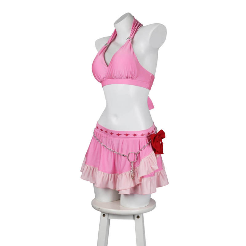 Final Fantasy VII Rebirth Aerith Gainsborough Swimsuit Cosplay Costume Hallowcos