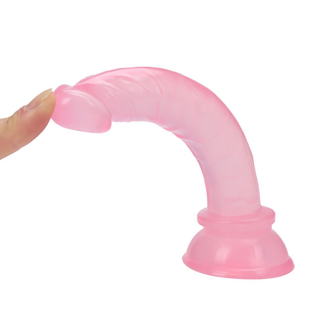 5.9 inch PVC Dildo (Flesh,Pink,Red,Blue,Black,Purple,Brown)