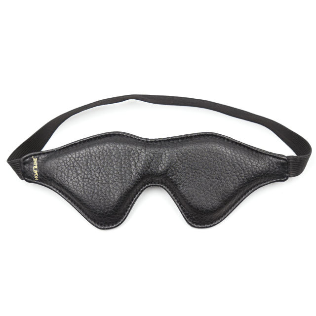 Padded Blindfold with Elastic Strap (Black)