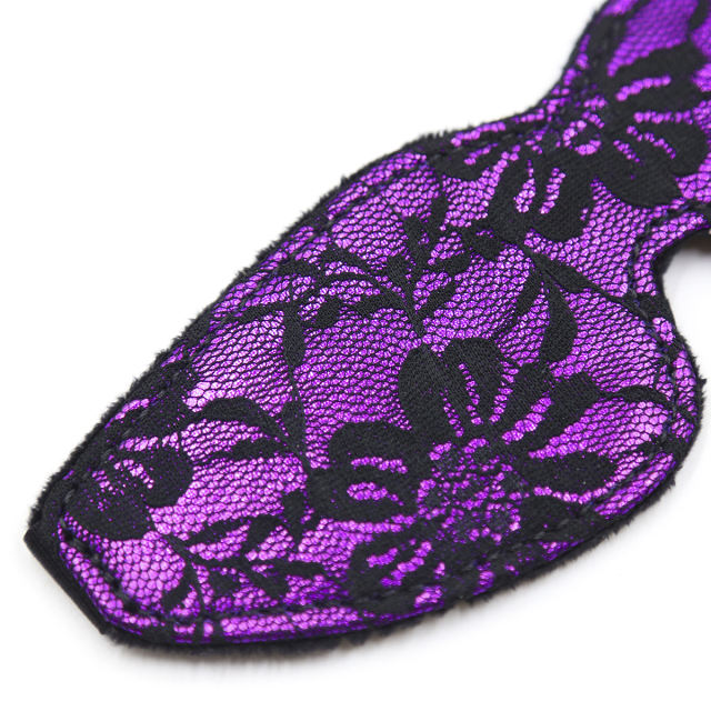 PU Blindfold with Elastic Strap (Purple)