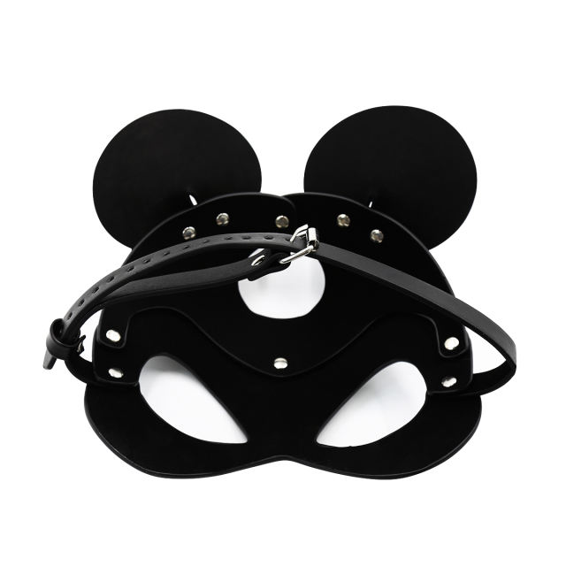 Micky Eye Mask with PU Strap (Black)