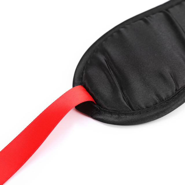Polyester Blindfold with Elastic Strap (Red&Black)