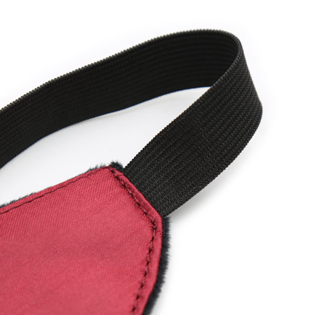 Polyester Blindfold with Elastic Strap (Red)