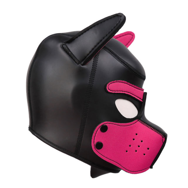 Dog Mask (Black&Pink)