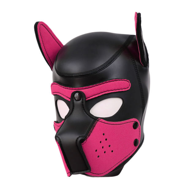 Dog Mask (Black&Pink)