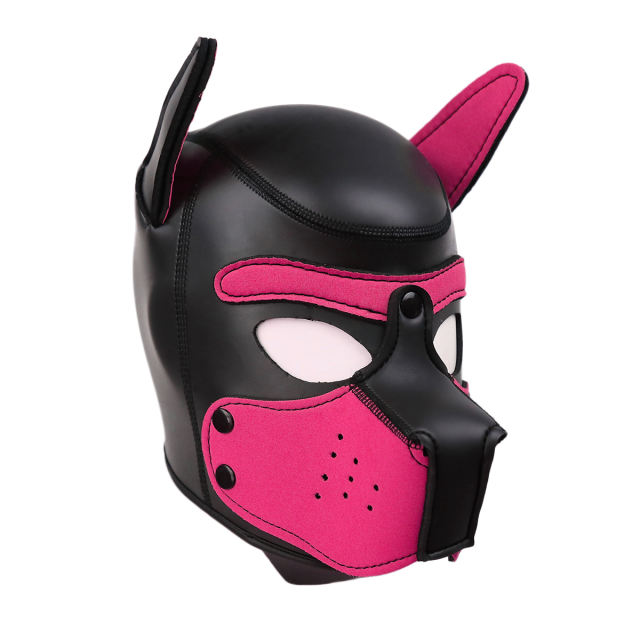 Dog Mask (Black&Pink)