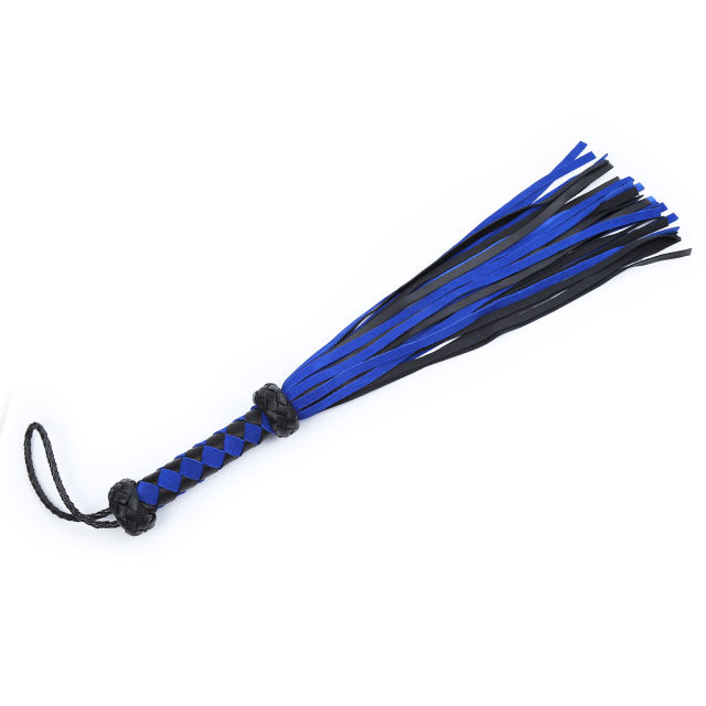 Spanking Real Leather Flogger Bondage Whip With Handle Slave Sex Toys For Couples 