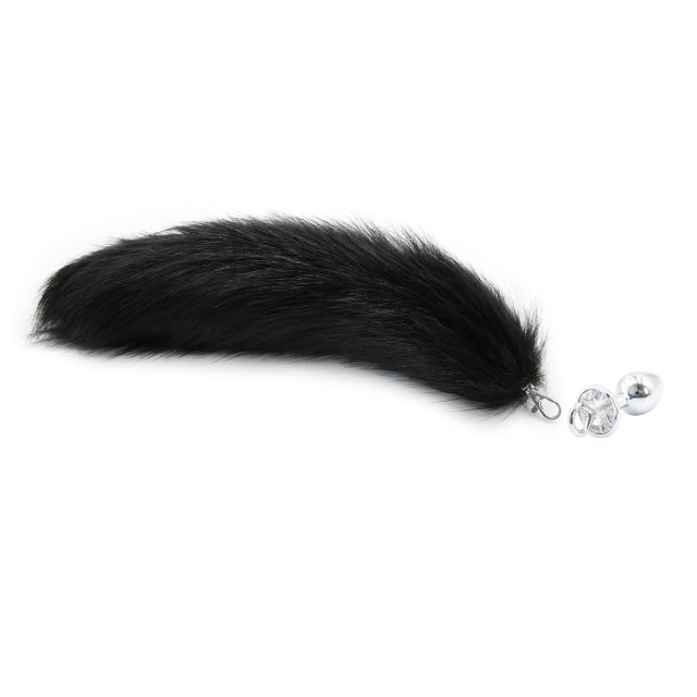 Faux Fur Fox Tail With Metal Anal Plug