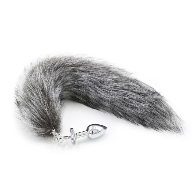 Faux Fur Fox Tail With Metal Anal Plug