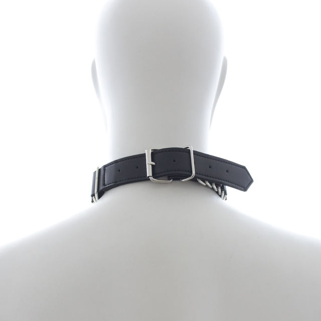 collar with chain leash