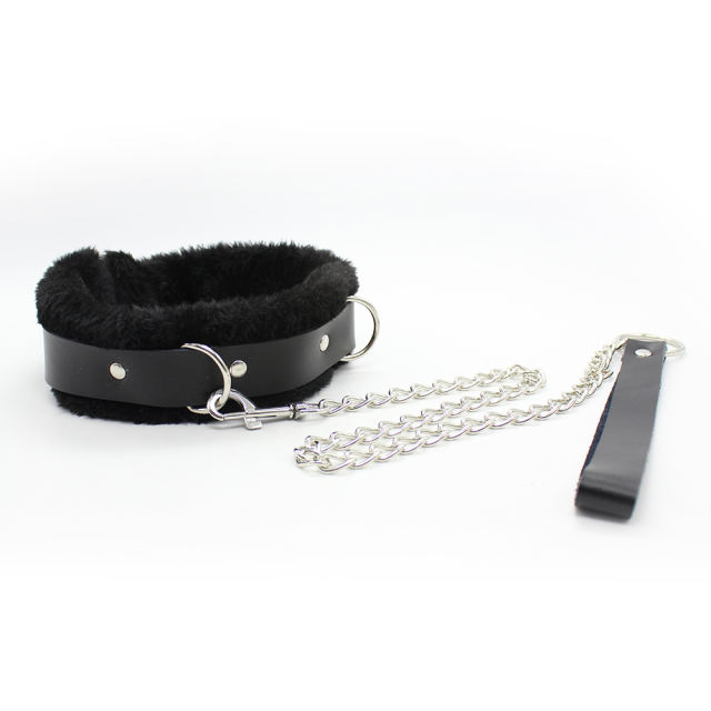 Collar With Chain Leash