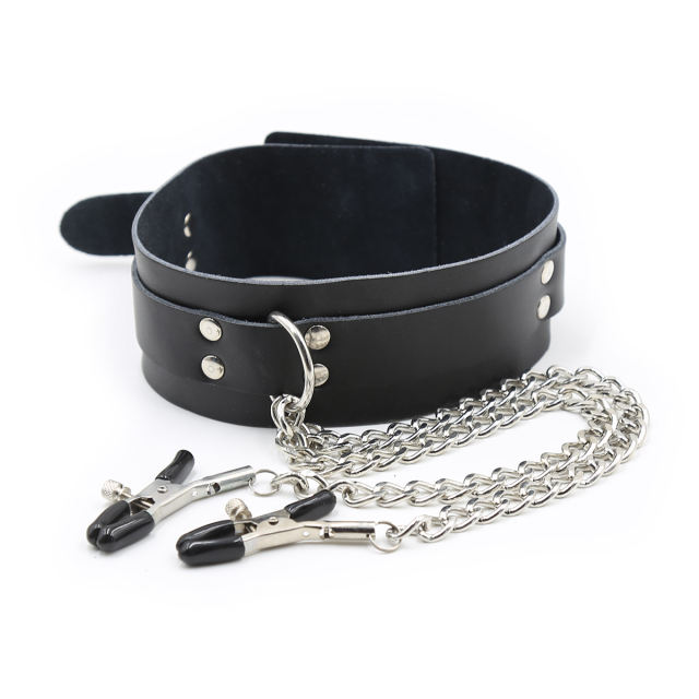 Collar with nipple clamps
