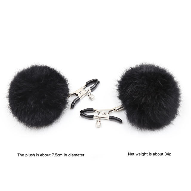 Nipple Clips with Ball  Black