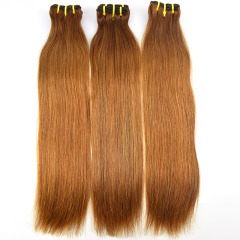 RXHAIR 4/30 Color Funmi Straight Natural Blonde Highlights Hair Remy Virgin Human Hair Bundles For All Women