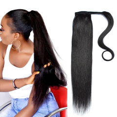10A glattes Haar Pferdeschwanz Raw Virgin Cuticle ausgerichtetes Haar zum Großhandelspreis