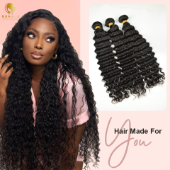 10A Remy Deep Wave Bundles Cabello virgen Calidad decente