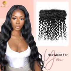 Bouncy Body Wave Hair HD Lace Unsichtbarer Verschluss Frontal