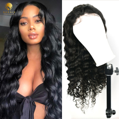 Loose Deep Wave 13x4 Lace Frontal handmade wig Deep Parting High Quality Wigs Pre Plucked with Baby Hair RX 10A