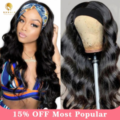 Body Wave Bandeau Perruques Pas Dentelle Épais Doux Cheveux Humains Choix Parfait Pour Les Femmes