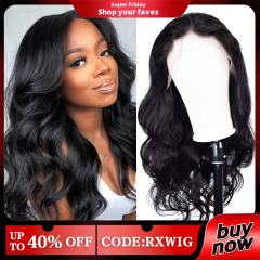 Body Wave Lace Closure Wigs Real Glueless Wig HD Lace Natural Black Human Hair Wig Beginner-Friendly