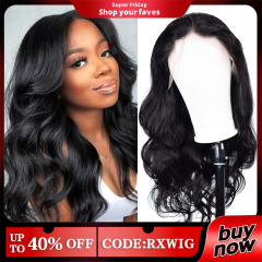 10A Body Wave Lace Front Wigs 180% Densité Réaliste Hairline Human Hair