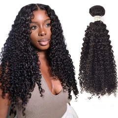 RXB Jerry Curly Natural Color 100% Human Hair Bundles Wholesale Price In Stock