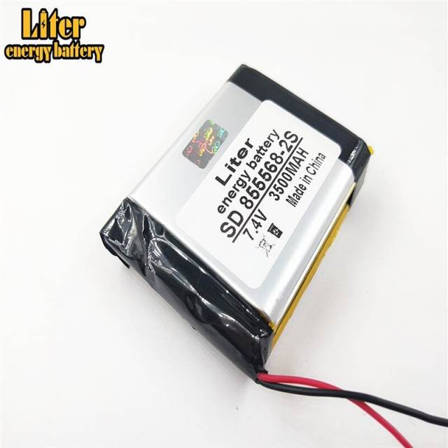 855568-2S 7.4V 3500mAh Lithium polymer Battery with Protection Board For Bluetooth stereo PDA DVD GPS 175570
