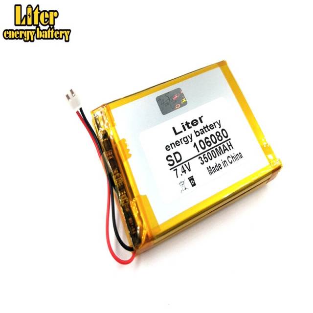 7.4V 3500mAh 106080 XH2.5/2P BIHUADE Polymer Li-ion battery for DVD player Satellite Finder Meter WS6902 WS6912 WS6909 WS6918 WS6922