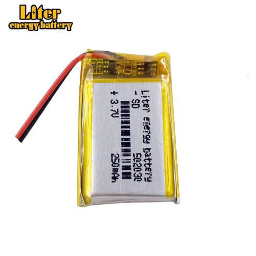 502030 3.7V 250mah Liter energy battery  lithium-ion polymer battery quality goods  of CE FCC ROHS certification authority