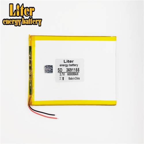 3.7V 6000mAH 3691155 BIHUADE (polymer lithium ion battery) Li-ion battery for tablet pc mp3 mp4 cell phone speaker