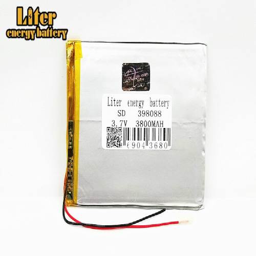 3.7V 398088 3800mAh BIHUADE polymer lithium battery Rechargeable Battery For Tablet PC DVD PDA MID iPad