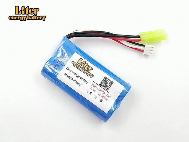 7.4V 1800mAh 18650 Lithium battery You Di U12A Syma S033g 6088T 15c