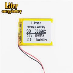 3.7V 353562 800mah Liter energy battery smart home speakers Li-ion battery for dvr GPS
