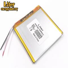 3 wire 3.7V 4500mAH 408686 Liter energy battery Polymer lithium ion / Li-ion battery for tablet pc