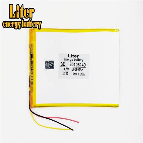 3 line 3.7V 30105140 5000mah Liter energy battery Polymer lithiumion Battery With High Quality Li-ion Tablet pc battery For  tablet PC